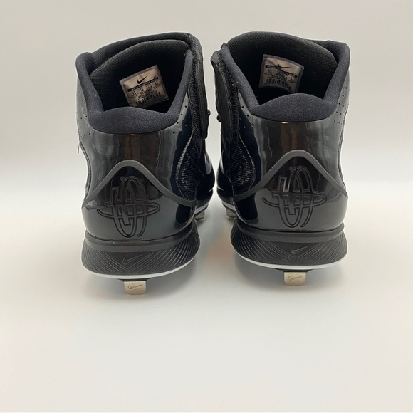 NEW Nike Air Huarache Pro Mid Metal Men’s Baseball Cleats 13 Black 599235-001 - Picture 5 of 8